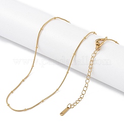 Ионное покрытие(ip) 201 нержавеющая сталь цепи ожерелья NJEW-P309-29G