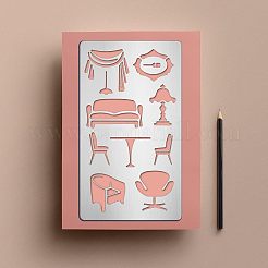 2шт 2 трафарета для резки из нержавеющей стали 304 DIY-FG0001-97