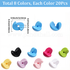 160шт 8 цвета непрозрачные акриловые бусины&nbsp;OACR-SC0002-57