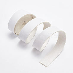 Плоские односторонние искусственные кожаные шнуры LC-WH0002-01G