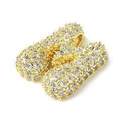 Подвески из латуни с покрытием из прозрачного кубического циркония KK-S378-01G-M