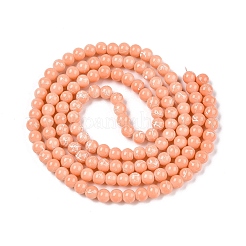 Строковые стеклянные бусины в нитях&nbsp;DGLA-S115-6mm-L21-A