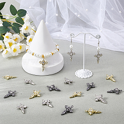 24шт 3 цвета сплав с подвесками со стразами FIND-SP0001-91