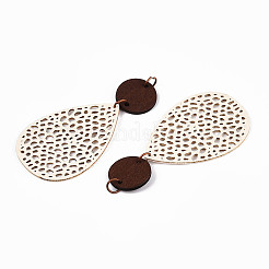 Подвески из кожи в форме капли FIND-N007-02B-01