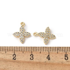 Pendentifs en laiton zircon cubique transparent&nbsp;KK-Q031-31G-01