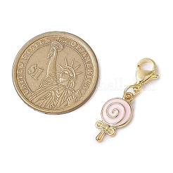 5 шт. 5 стиля десертный сплав эмалированные подвесные украшения&nbsp;HJEW-JM02383