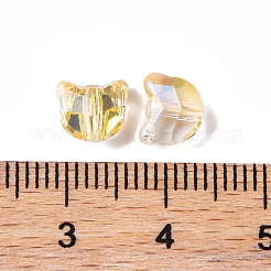 100 шт. Гальванические стеклянные бусины&nbsp;EGLA-P060-01A-HP01