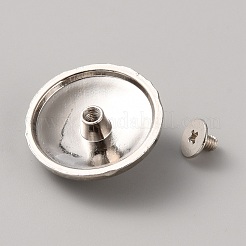 Piatto rotondo con rivetti a vite in lega di fiori&nbsp;FIND-TAC0016-32A