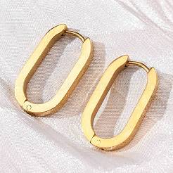 Серьги-кольца Huggie Hoop из нержавеющей стали 304 STAS-H156-11C-G