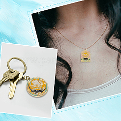 24шт 4 стиля подвески из сплава с эмалью&nbsp;ENAM-HY0001-42