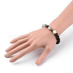 Бусины из натуральной лавы&nbsp;BJEW-JB03394-01