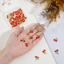 40 шт. подвески из вишневого стекла&nbsp;FIND-BBC0004-45