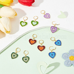 Набор для изготовления сережек в форме сердца своими руками DIY-GA0003-92