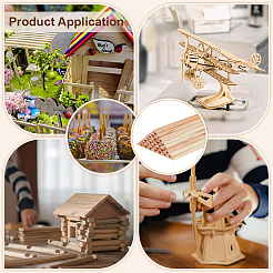 50 шт. деревянные палочки для поделок WOOD-BC0001-36