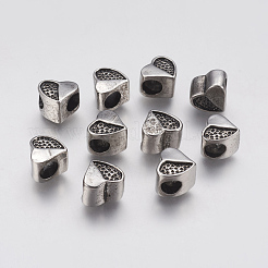 Ионное покрытие (IP) 304 нержавеющая сталь европейские бусины STAS-J022-093AS