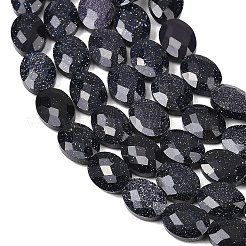 Synthetische blauen goldstone Perlen Stränge&nbsp;G-H349-A01-18
