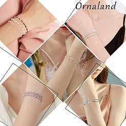 2 Stück 2 Stile Boho Glas Saatperlen Stretch-Armband-Sets&nbsp;BJEW-SW001587