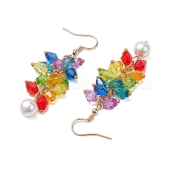 Акриловые серьги болтающийся EJEW-JE06194