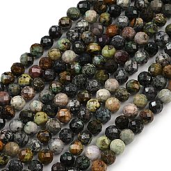 Бусы натуральная африканская бирюза (яшма) G-G281-B01-6mm