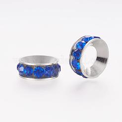 Латунные прокладки бисер со степенью горный хрусталь RB-K050-9mm-B01