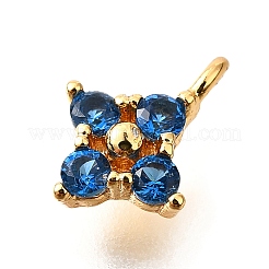 Латунные микро проложить кубического циркония подвески KK-D356-07A-G