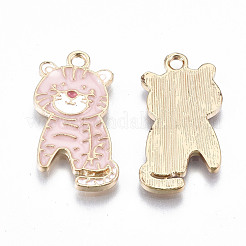 Подвески из эмалевого сплава с покрытием из легкого золота&nbsp;ENAM-T009-71B-RS