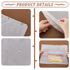 Прозрачные пластиковые пакеты для хранения документов&nbsp;AJEW-WH0695-208