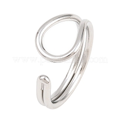 Anneaux ouverts pour manchettes en acier inoxydable 304&nbsp;RJEW-Z140-02P