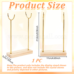 Подставки для палочек из сплава кристаллов с деревянным основанием&nbsp;BDIS-WH0014-07B-G