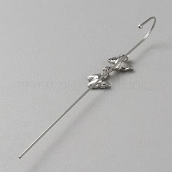 Серьги-крючки для ушей из платины и латуни для женщин&nbsp;EJEW-WH0019-58G