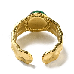 Ионное покрытие (ip) 304 нержавеющая сталь открытые манжетные кольца RJEW-C079-18G