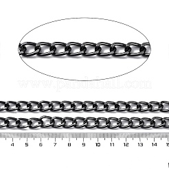 Оксидированные алюминиевые кубинские звенья цепи CHA-S002-03B