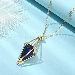 Латунный мешочек для макраме NJEW-TA00111-01