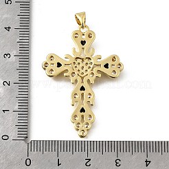 Ottone micro spianare pendenti zirconi&nbsp;KK-Q066-37G-02