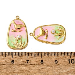 Подвески из нержавеющей стали 304 с эмалью&nbsp;STAS-L299-22G-02