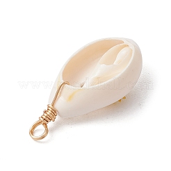 Подвески из натуральной ракушки каури PALLOY-JF03554-06