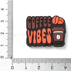 Silikonperlen mit Kaffeemotiv&nbsp;SL-CBACE28-01G