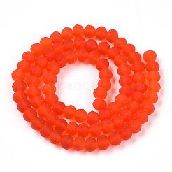 Прозрачные стеклянные бусины&nbsp;X-EGLA-A034-T6mm-MD03