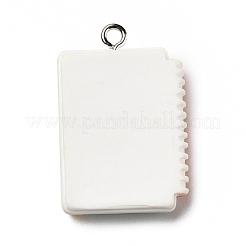 Pendentifs en résine opaque&nbsp;RESI-D055-031P