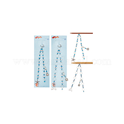 Цепочки для вязания рядов из акрила и бисера HJEW-NB00115
