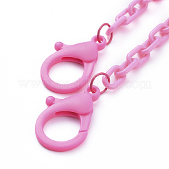 Personalisierte abs kunststoff kabelkette halsketten&nbsp;NJEW-JN02849-02