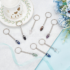 Пуля брелки из натуральных драгоценных камней KEYC-PH01495