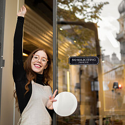 21 шт. самоклеящийся знак из ПВХ «не предлагать рекламу»&nbsp;AJEW-CA0004-98