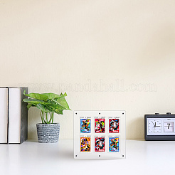 ПВХ настольные спортивные держатели для карточек&nbsp;AJEW-WH0248-918A