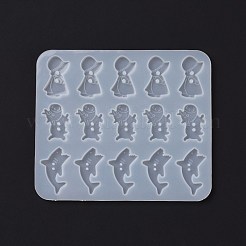 Moules en silicone bouton bricolage&nbsp;DIY-K058-14