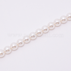 Ручки для мешков с круглыми бусинами из белого акрила&nbsp;FIND-TAC0006-24C-01