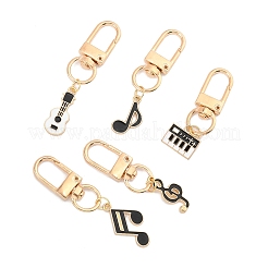 Подвесные украшения из эмали из сплава 5 шт. HJEW-FS00035-02