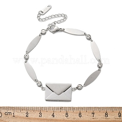 Браслеты из нержавеющей стали 304 с овальными звеньями&nbsp;BJEW-U030-01P