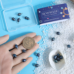 Подвески-коннекторы для картофеля с натуральным культивированным пресноводным жемчугом PALLOY-SC00019