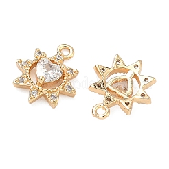 Ciondoli in ottone con micro pavé di zirconi per San Valentino&nbsp;KK-B172-02G-01
